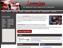 Tablet Screenshot of leadingedgeautomotivede.com